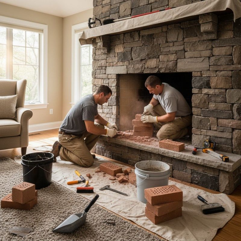 Fireplace Tile Installation