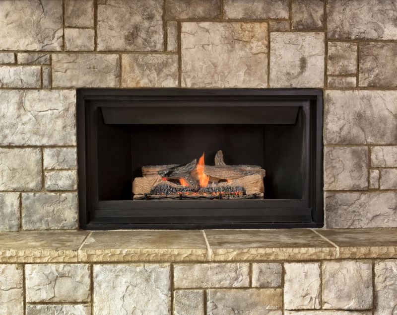 Natural Stone Fireplace