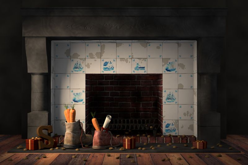 Indoor Fireplace Tile Work